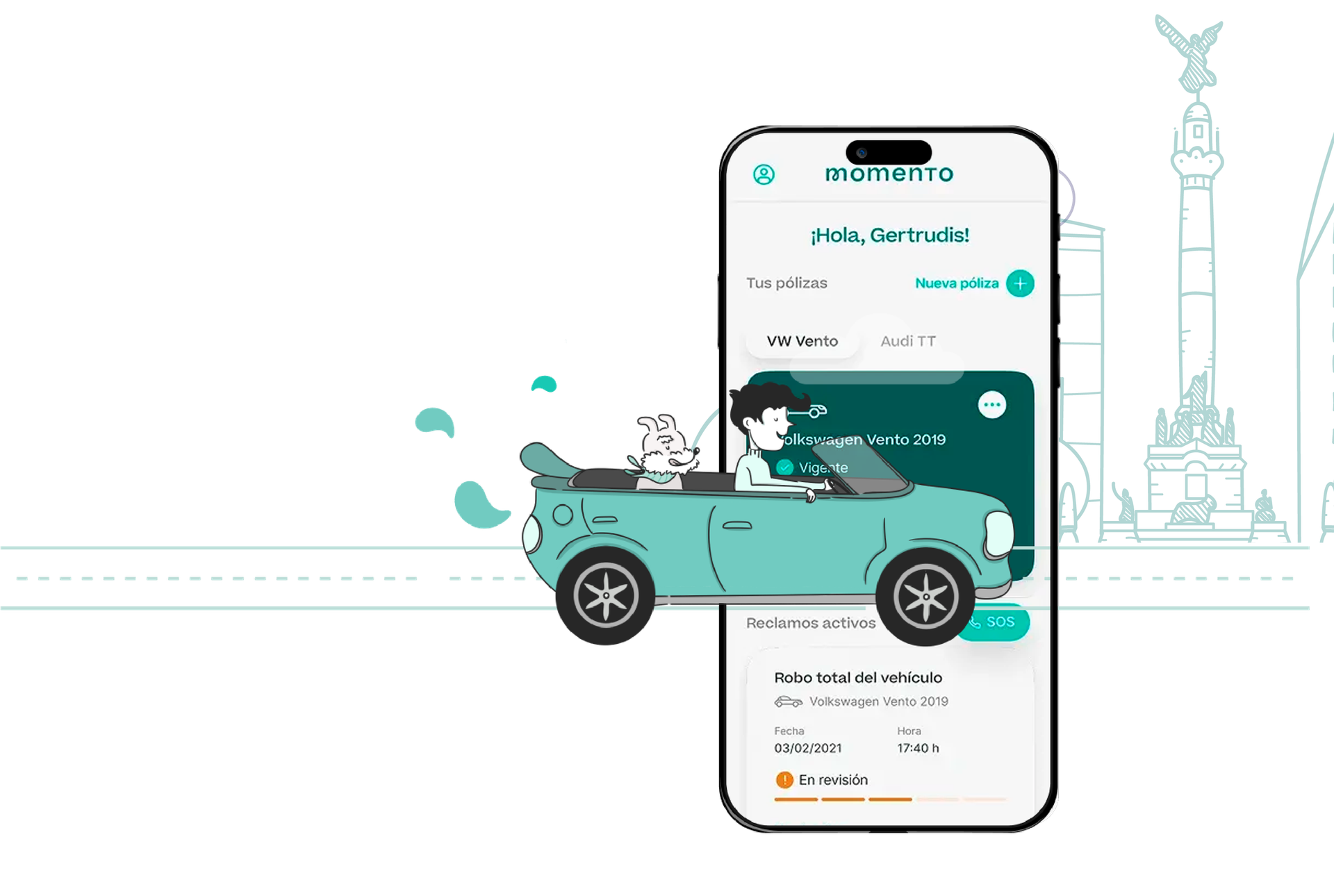 Momento Seguros: tu póliza en el celular y tu auto protegido